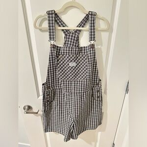 Levi’s Plaid Overall Shorts